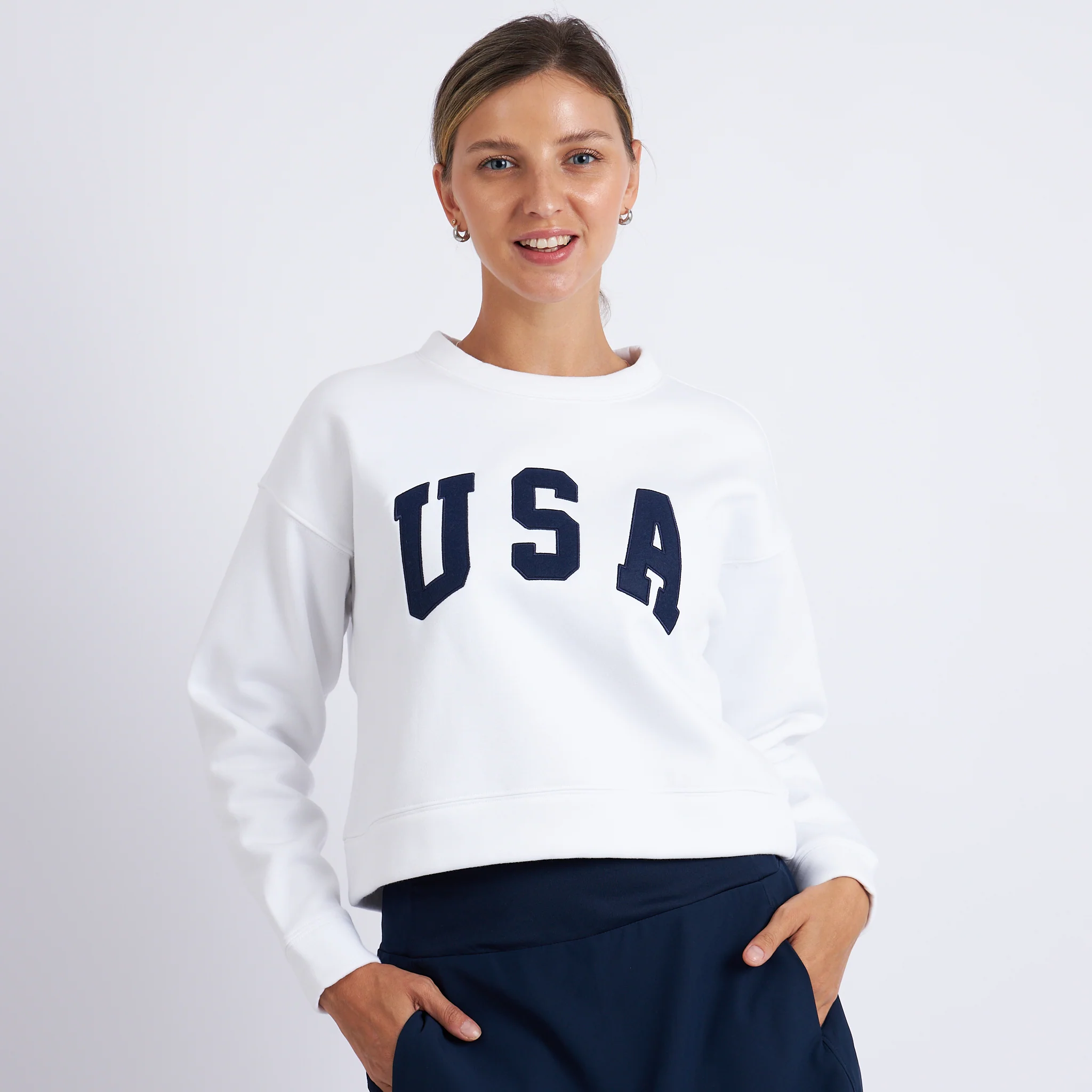 Abigail Cropped Crewneck - Image 3