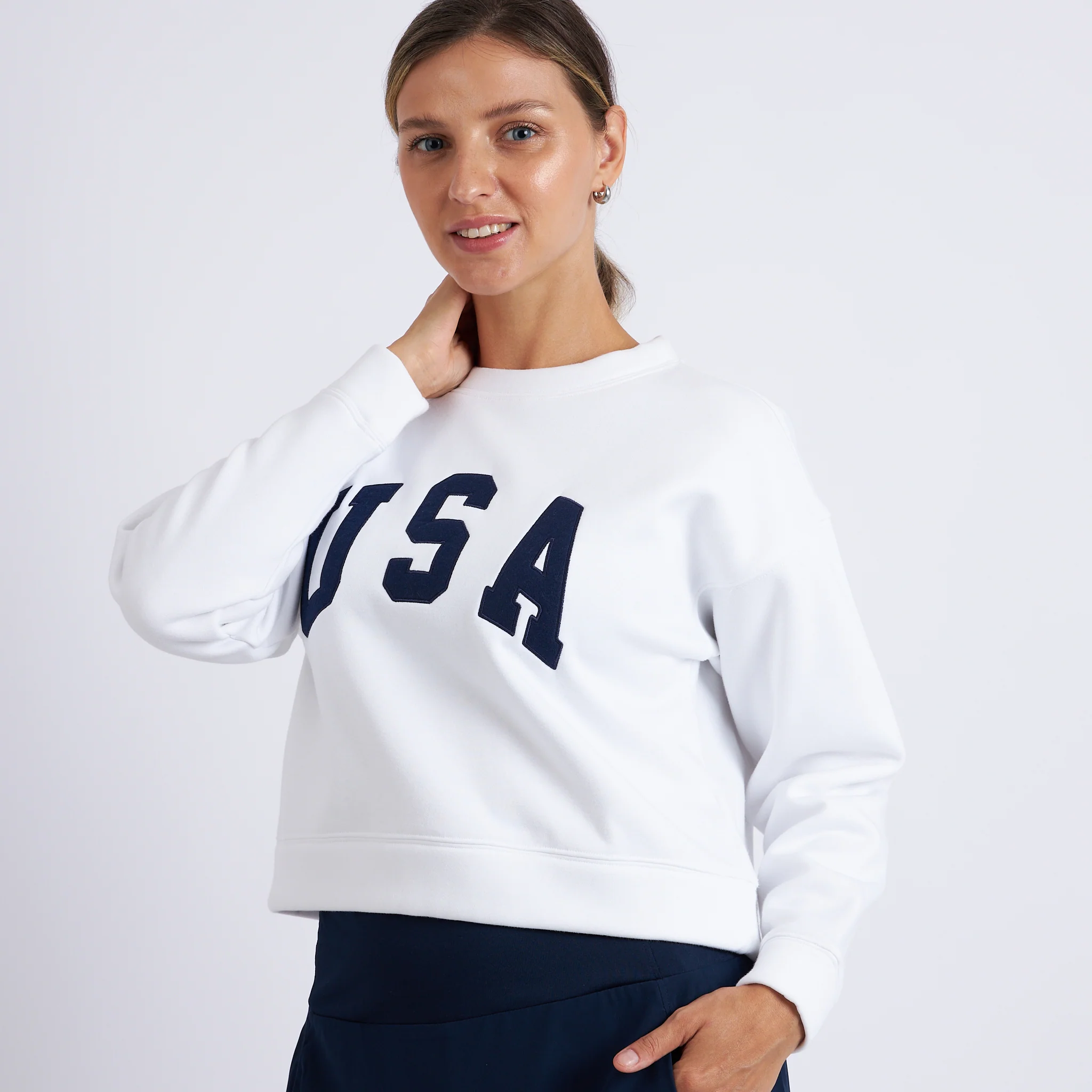 Abigail Cropped Crewneck - Image 4