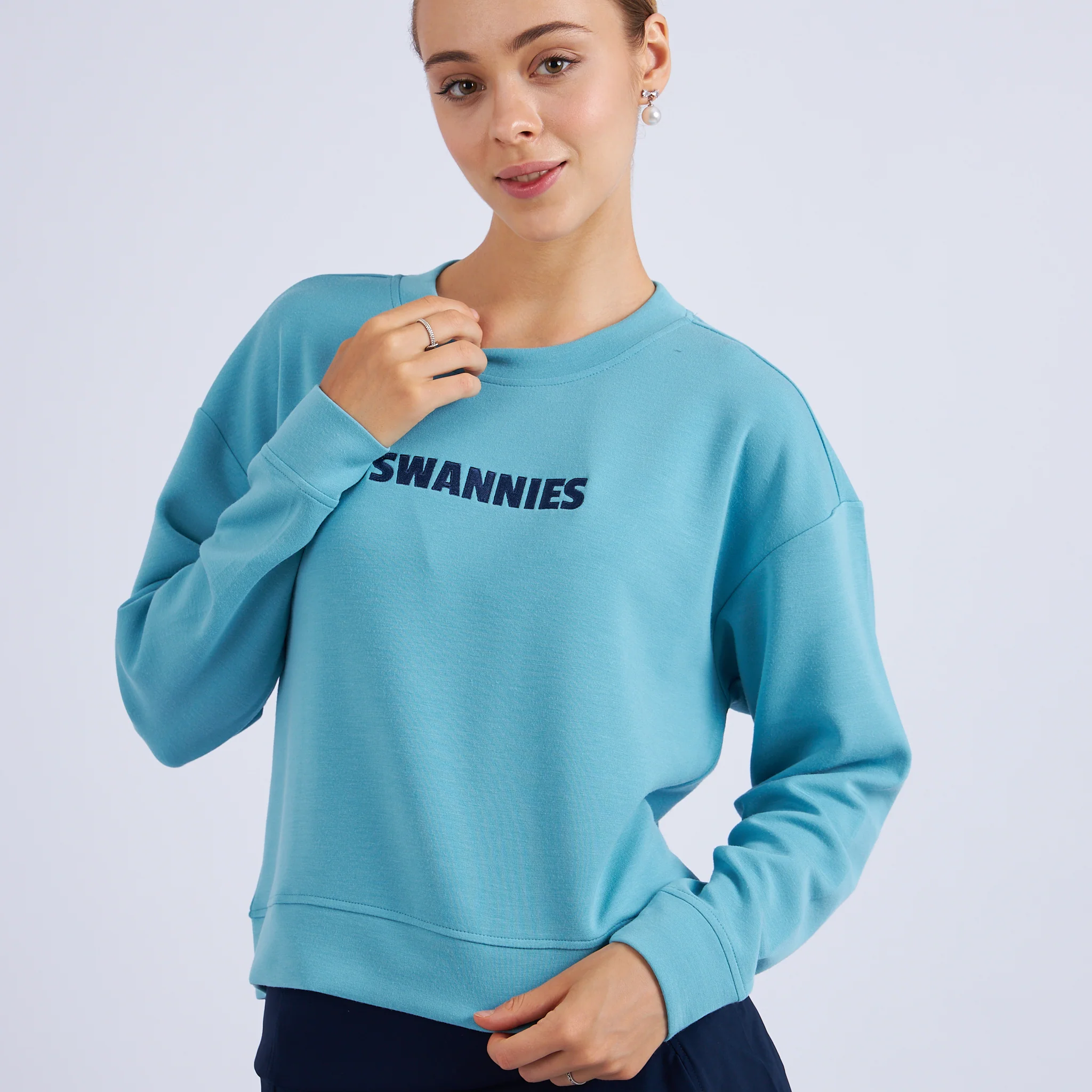 Monica Cropped Crewneck - Image 4